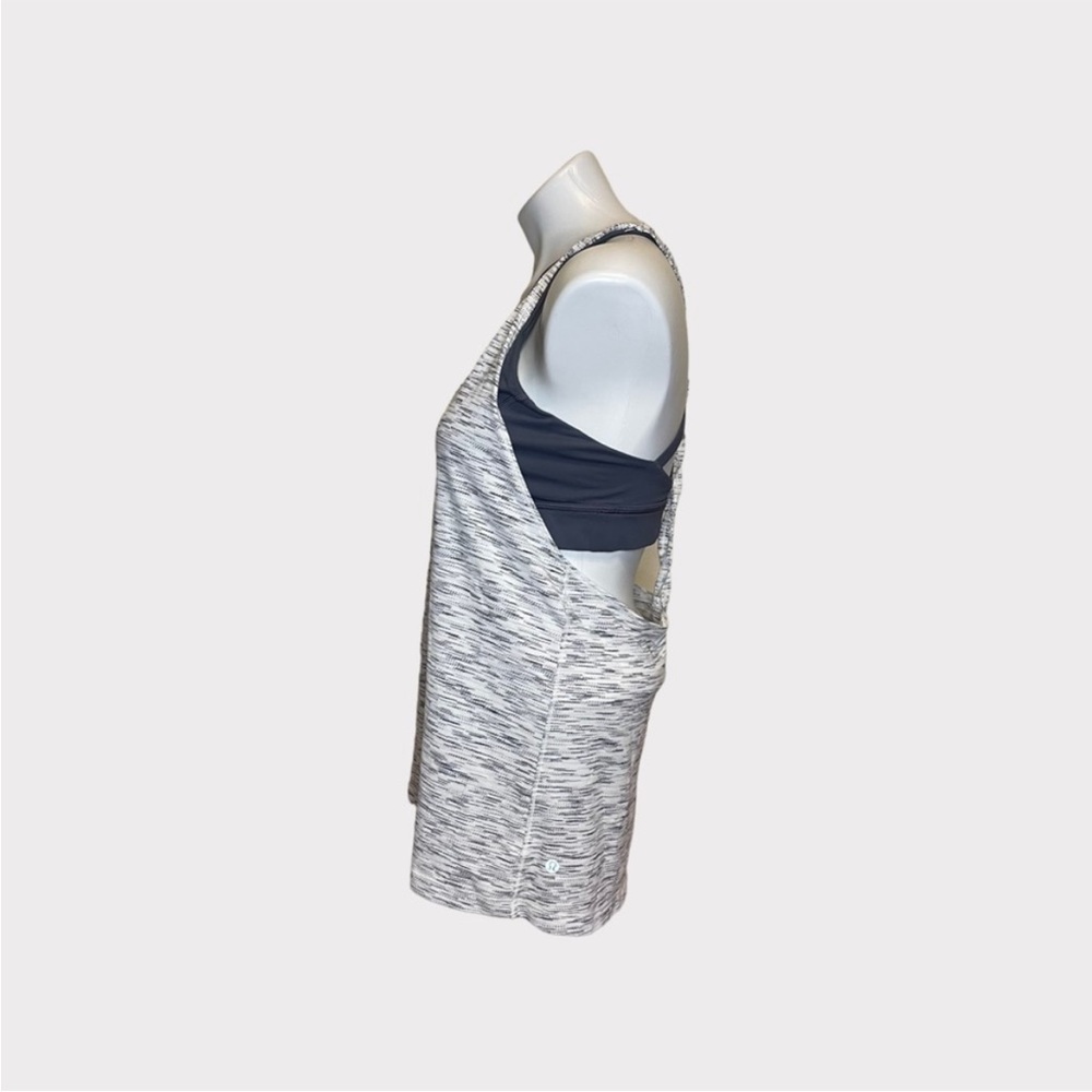 lululemon athletica Charcoal and Heathered White Tank Top - Picture 2 of 6